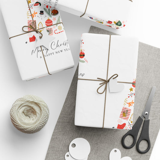 Xmas Tree | Wrapping Paper  | White
