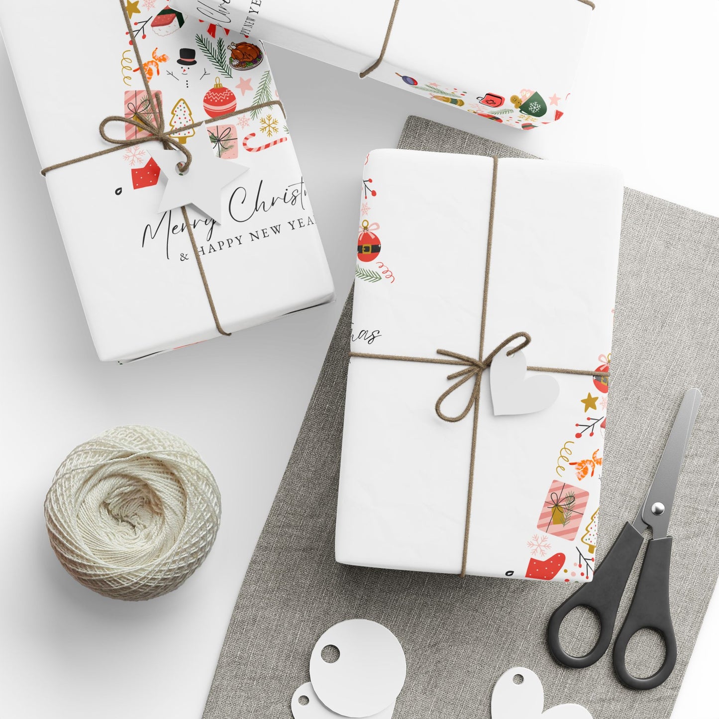Xmas Tree | Wrapping Paper  | White