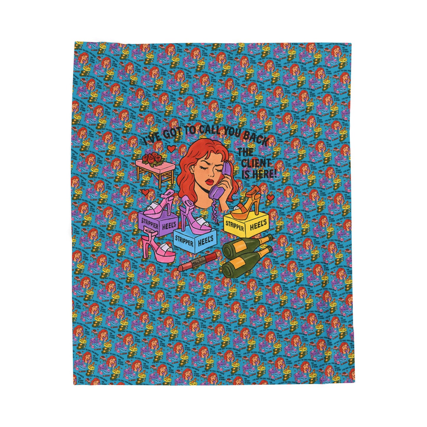 The Client l Oversize Travel blanket l Blue