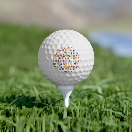 Birthday Theme l Golf Balls l 6pcs