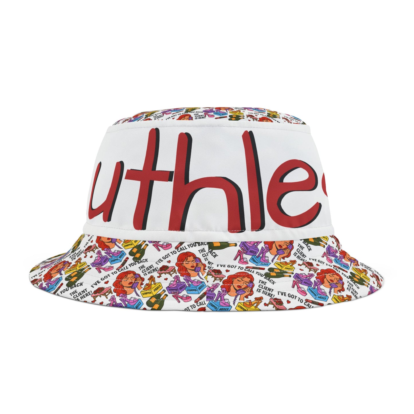 Ruthless l Bucket Hat l White