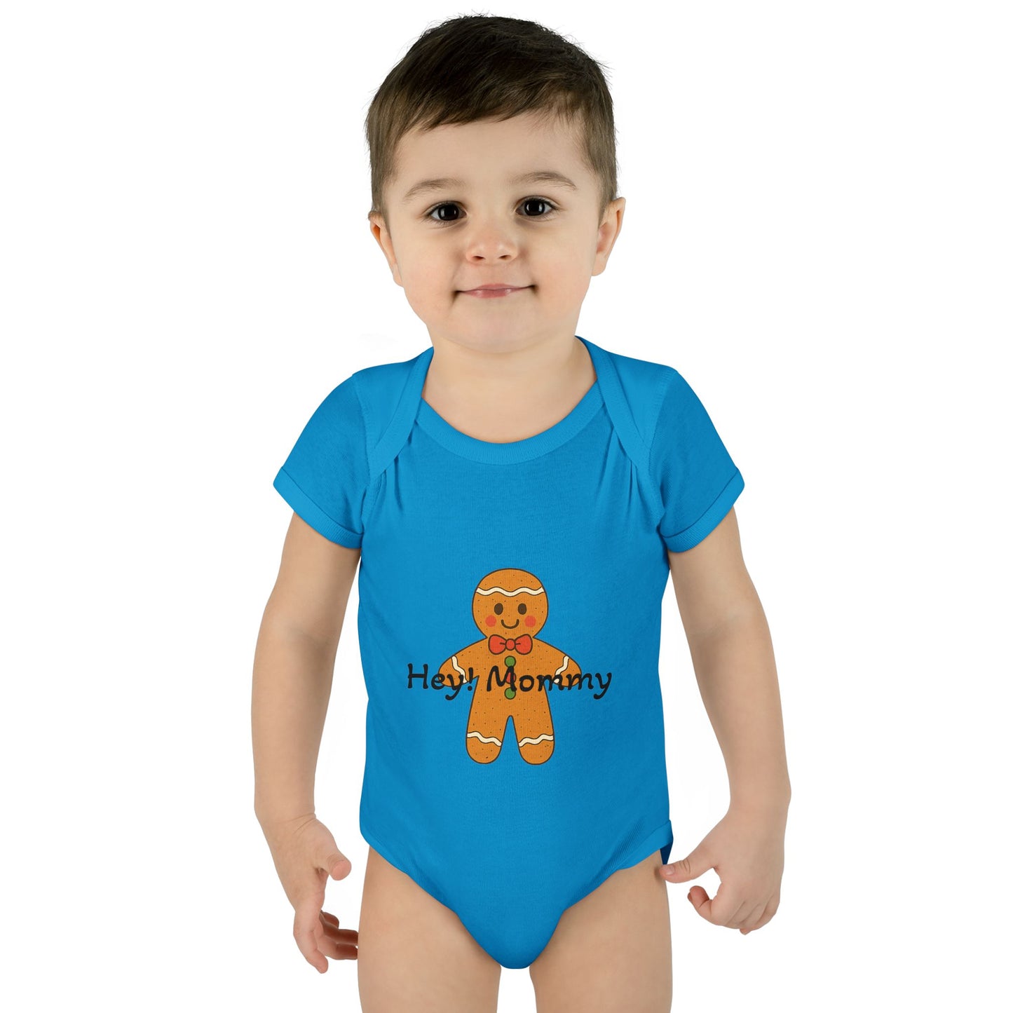 HappiMommi l Gingerbread Snowflake Baby Onesie