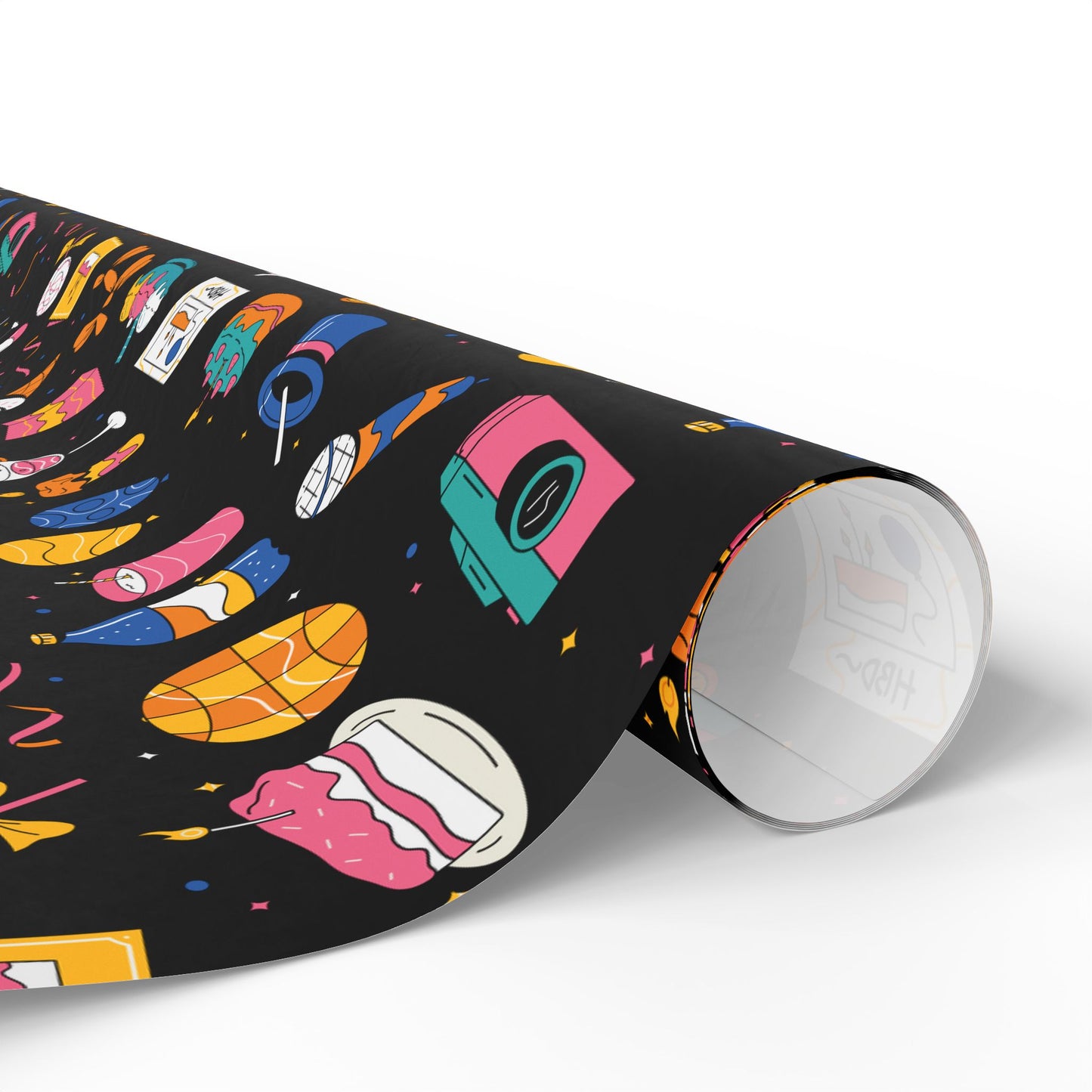 Birthday l Gift Wrap l Black