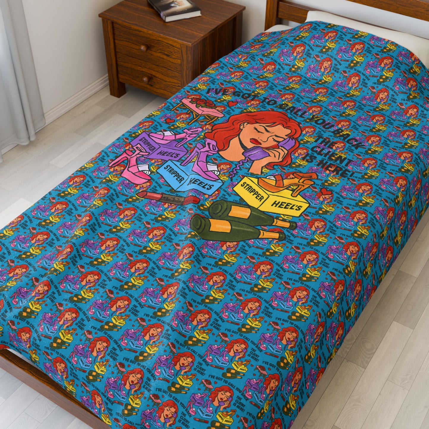 The Client l Oversize Travel blanket l Blue