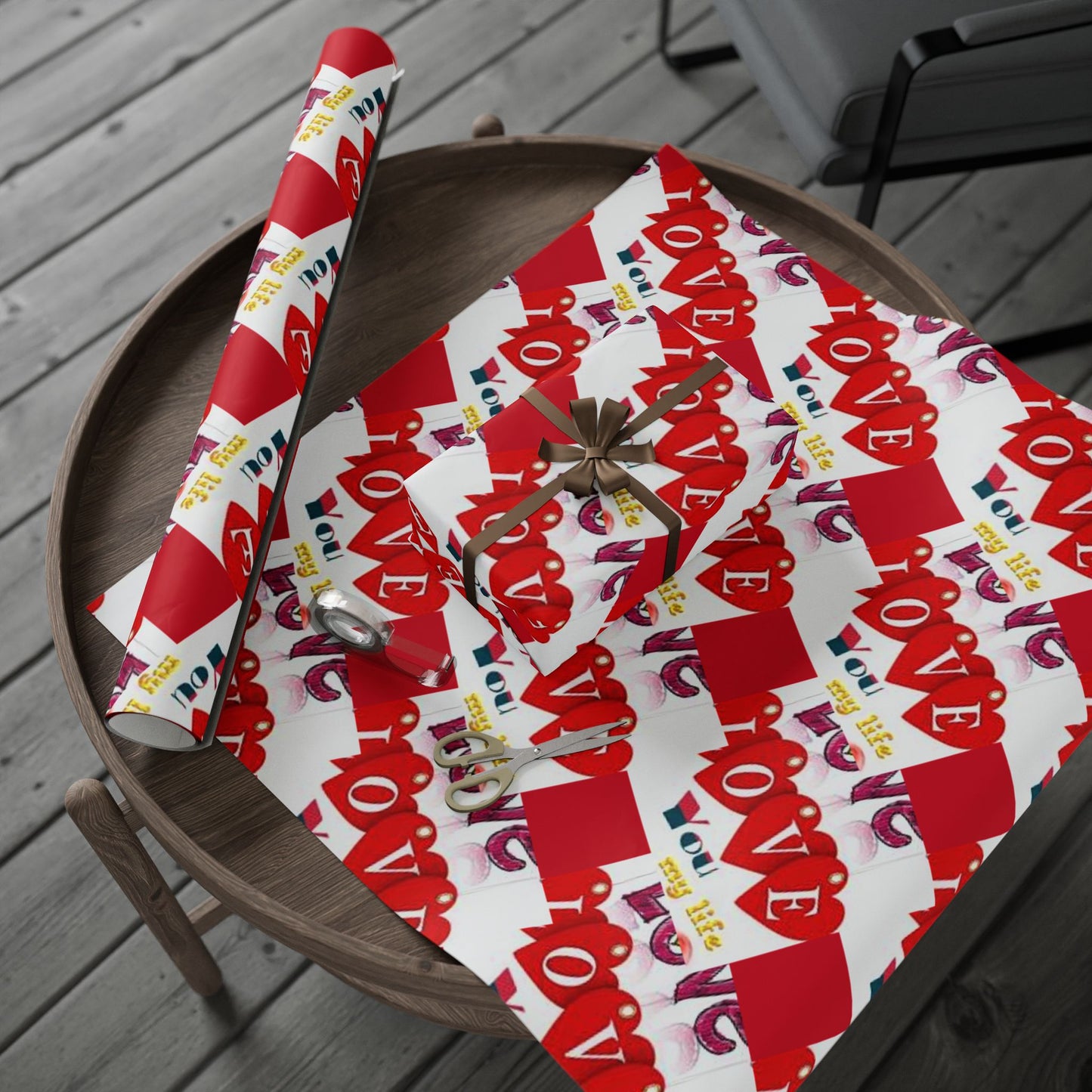 Be Mine | Gift Wrap l Red