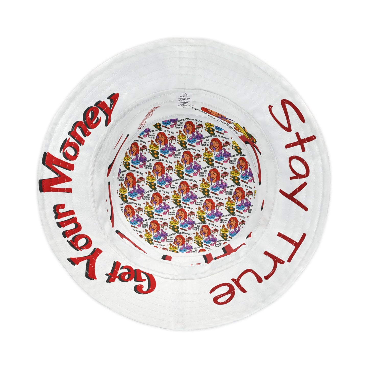 Ruthless l Bucket Hat l White