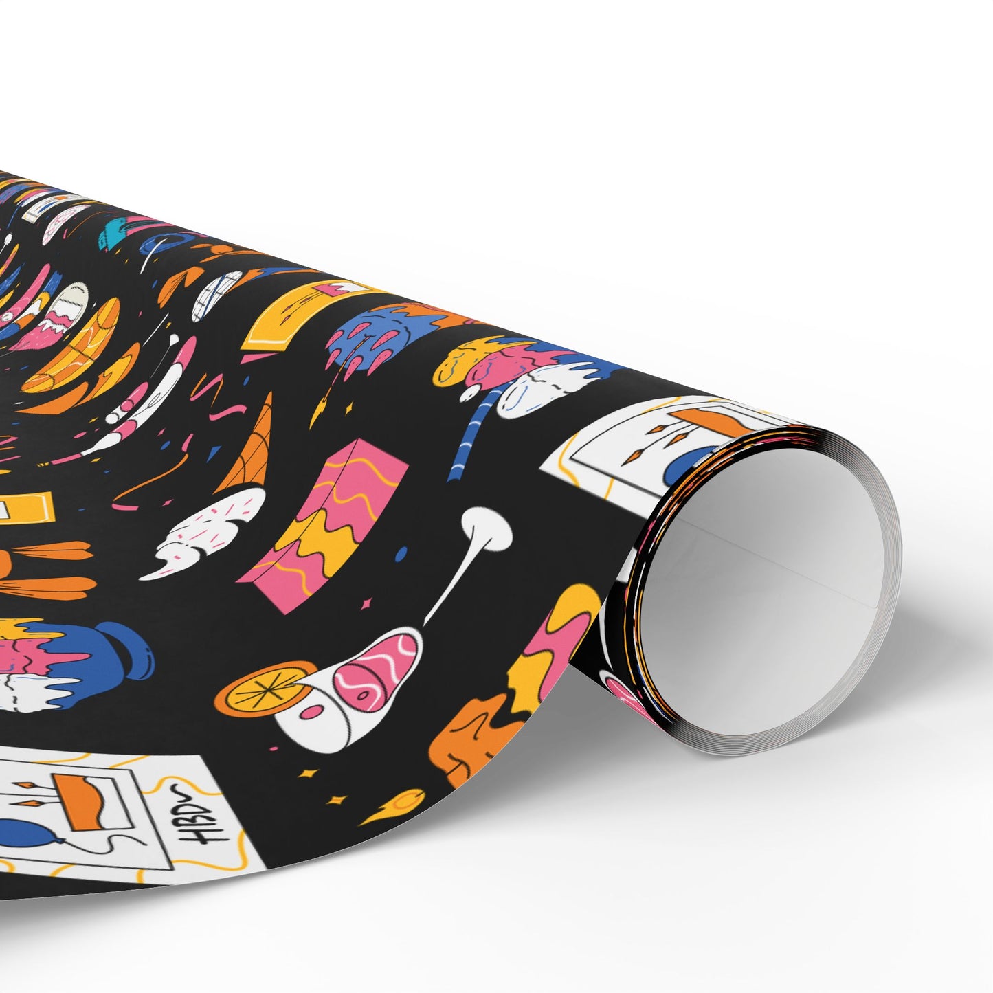 Birthday l Gift Wrap l Black