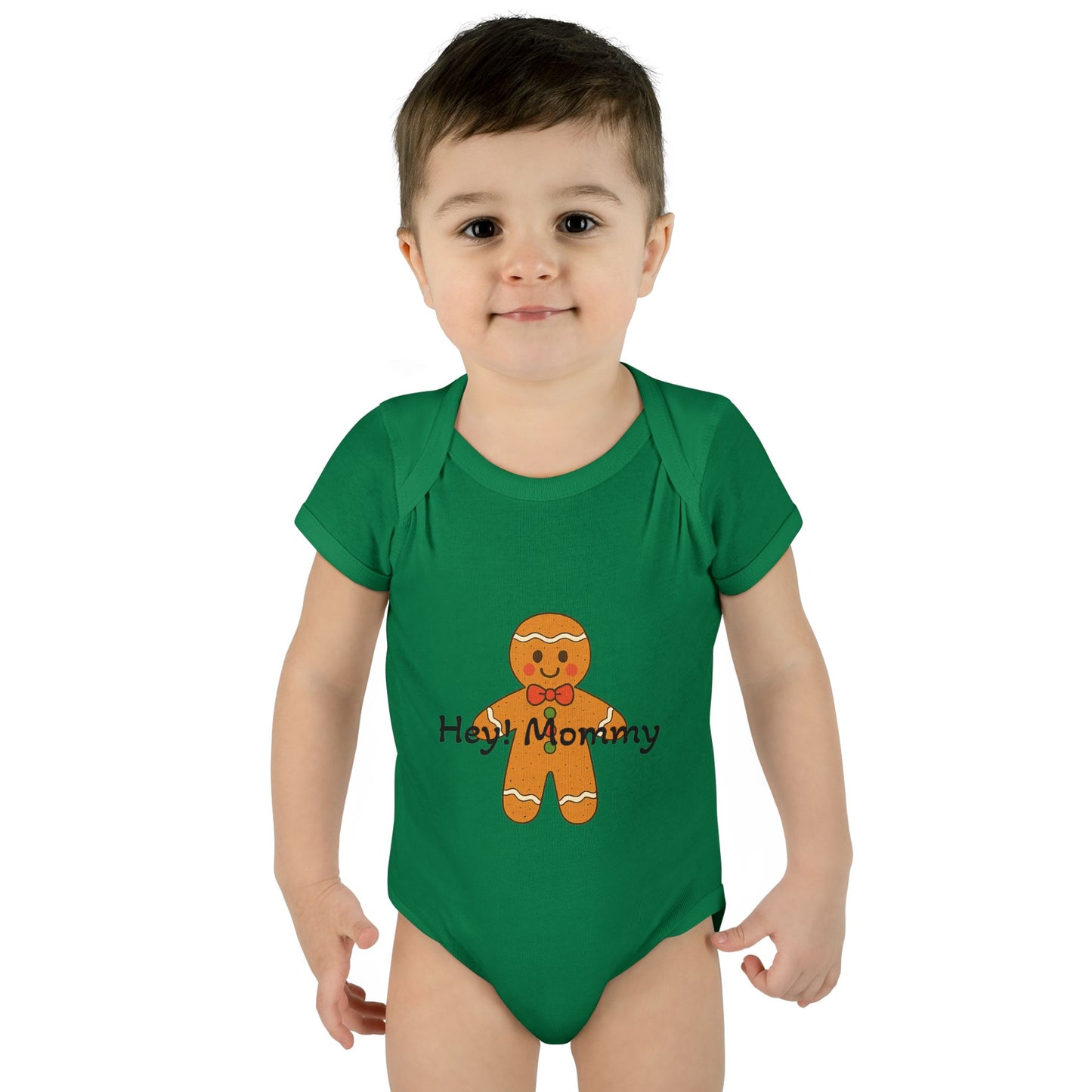 HappiMommi l Gingerbread Snowflake Baby Onesie