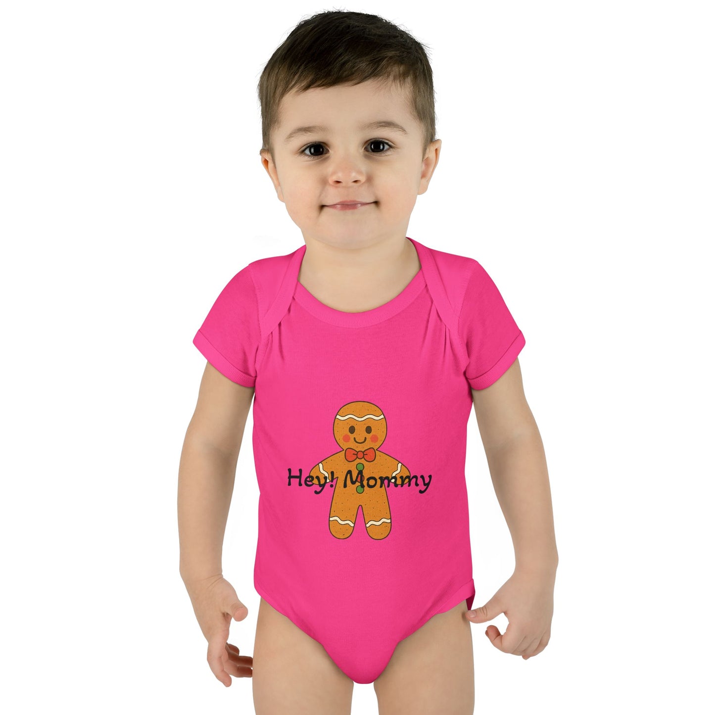 HappiMommi l Gingerbread Snowflake Baby Onesie