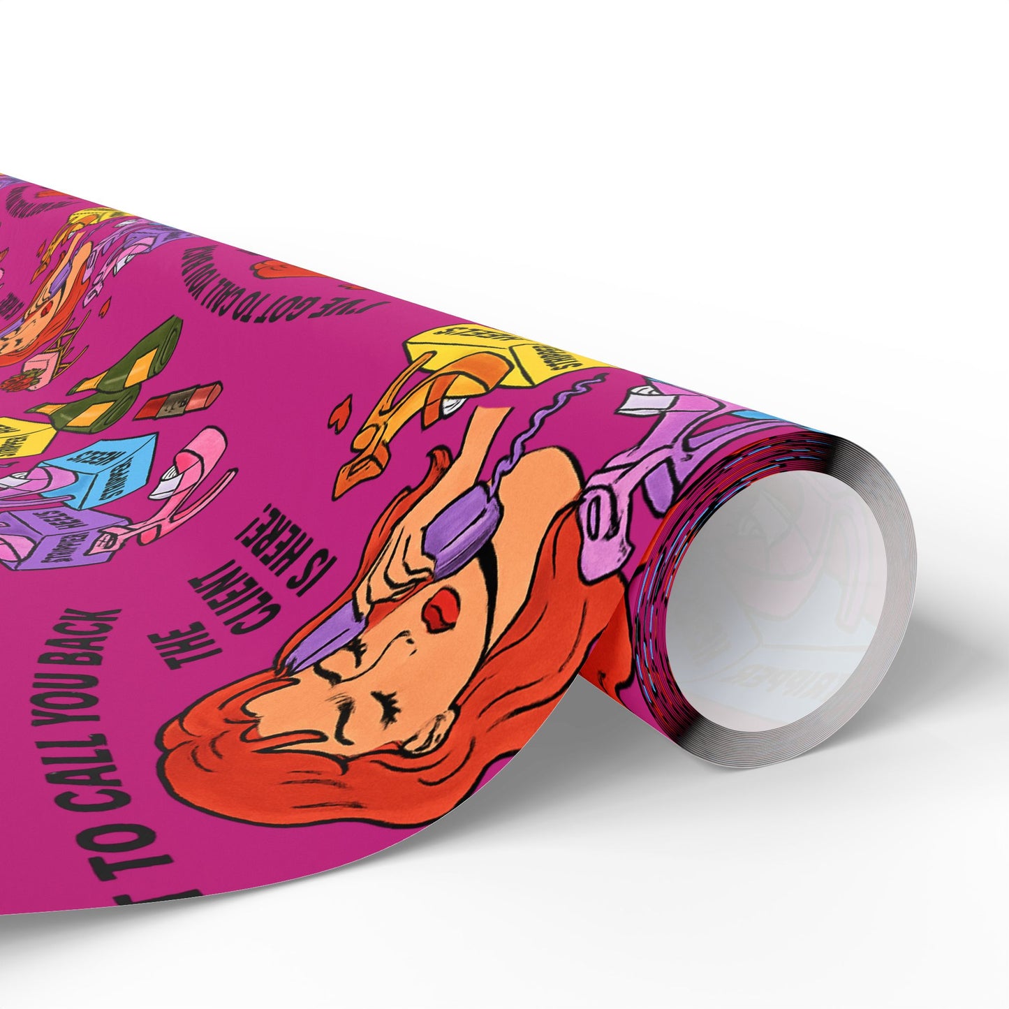 The Client l Gift Wrap l Pink