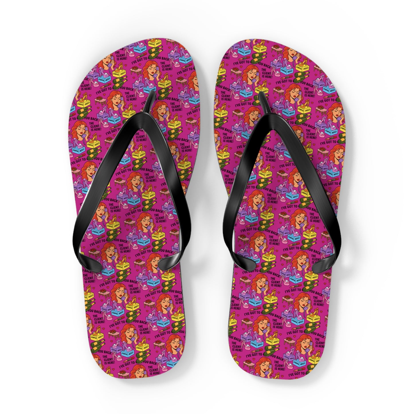 The Client l Flip Flops l Beauty Pink