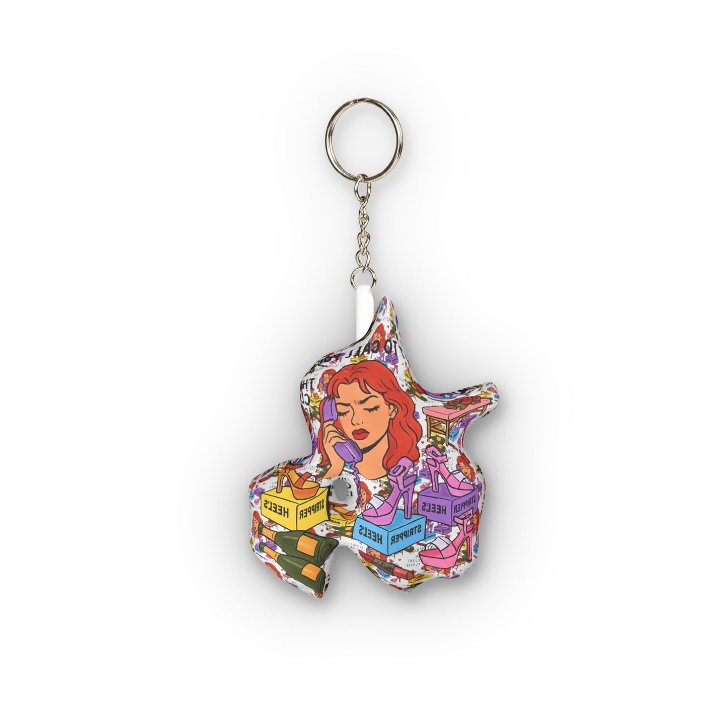 The Client l Key Chain Plushie l White