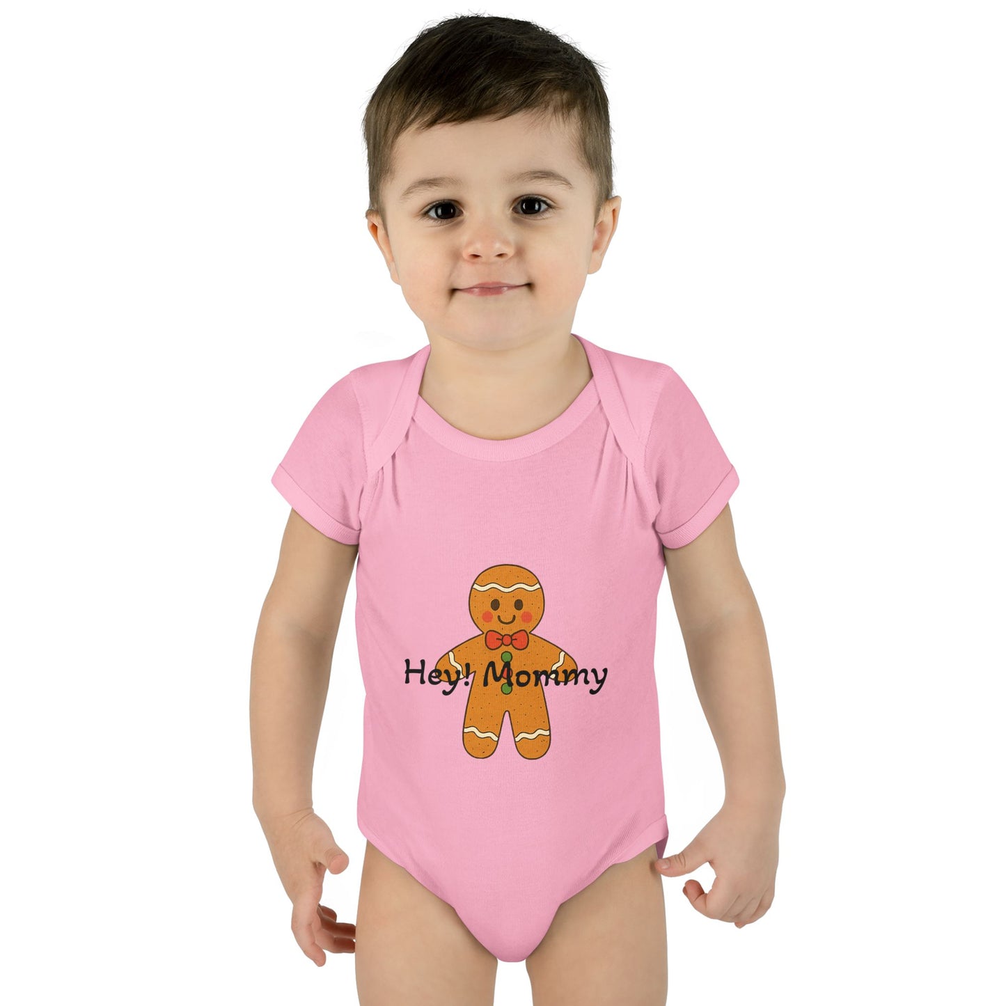 HappiMommi l Gingerbread Snowflake Baby Onesie