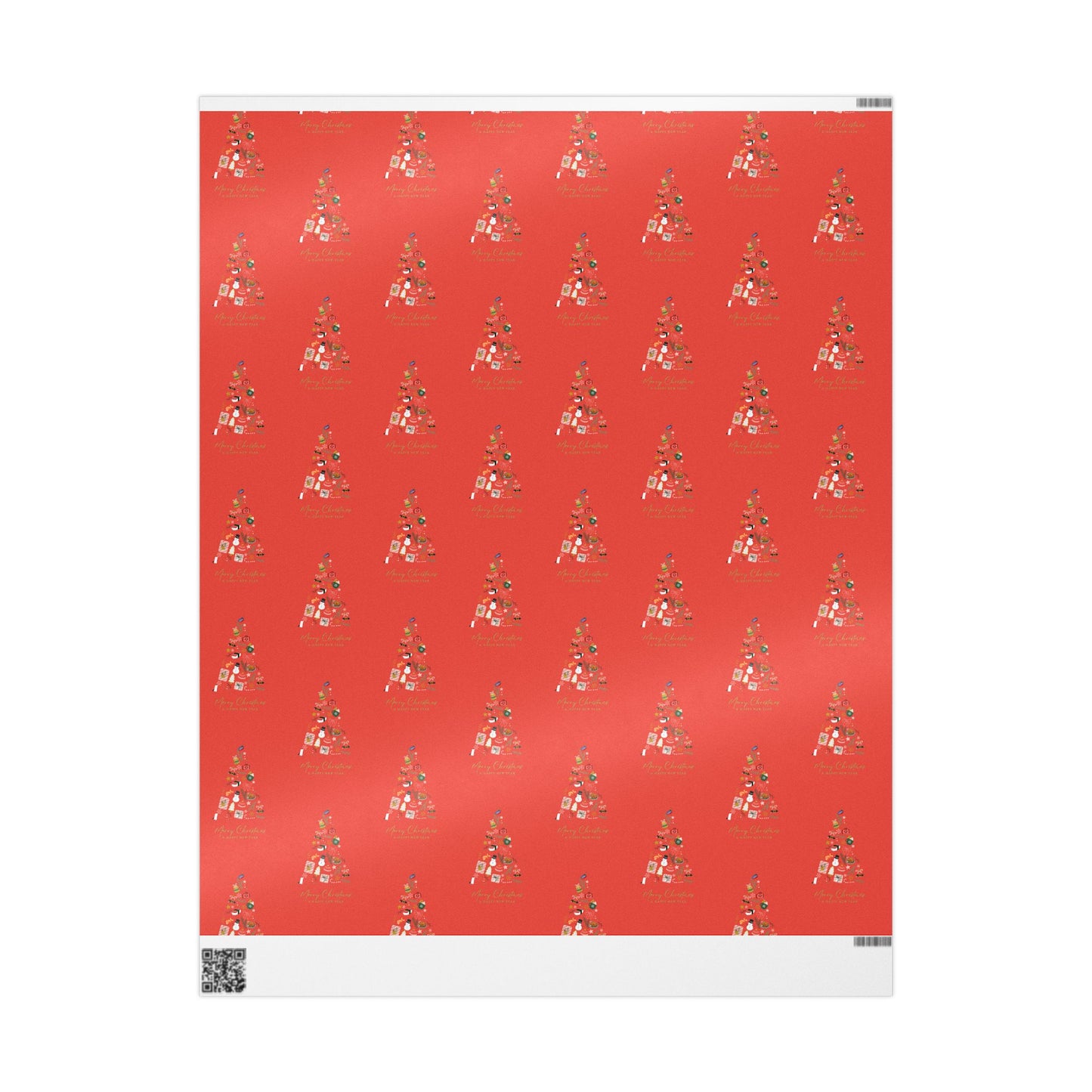 Xmas Tree | Wrapping Paper | Red