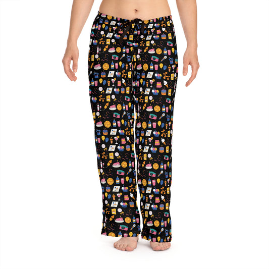Birthday Theme l Pajama Pants l Black