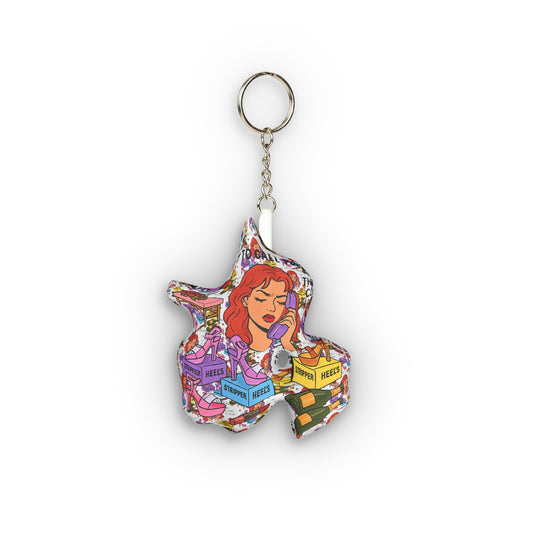 The Client l Key Chain Plushie l White