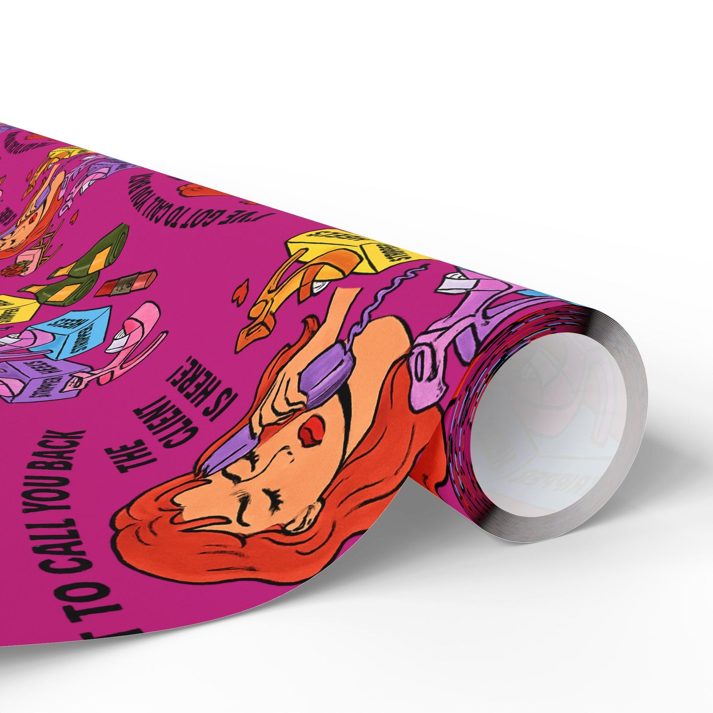 The Client l Gift Wrap l Pink