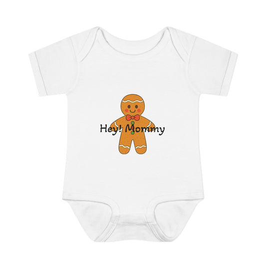 HappiMommi l Gingerbread Snowflake Baby Onesie