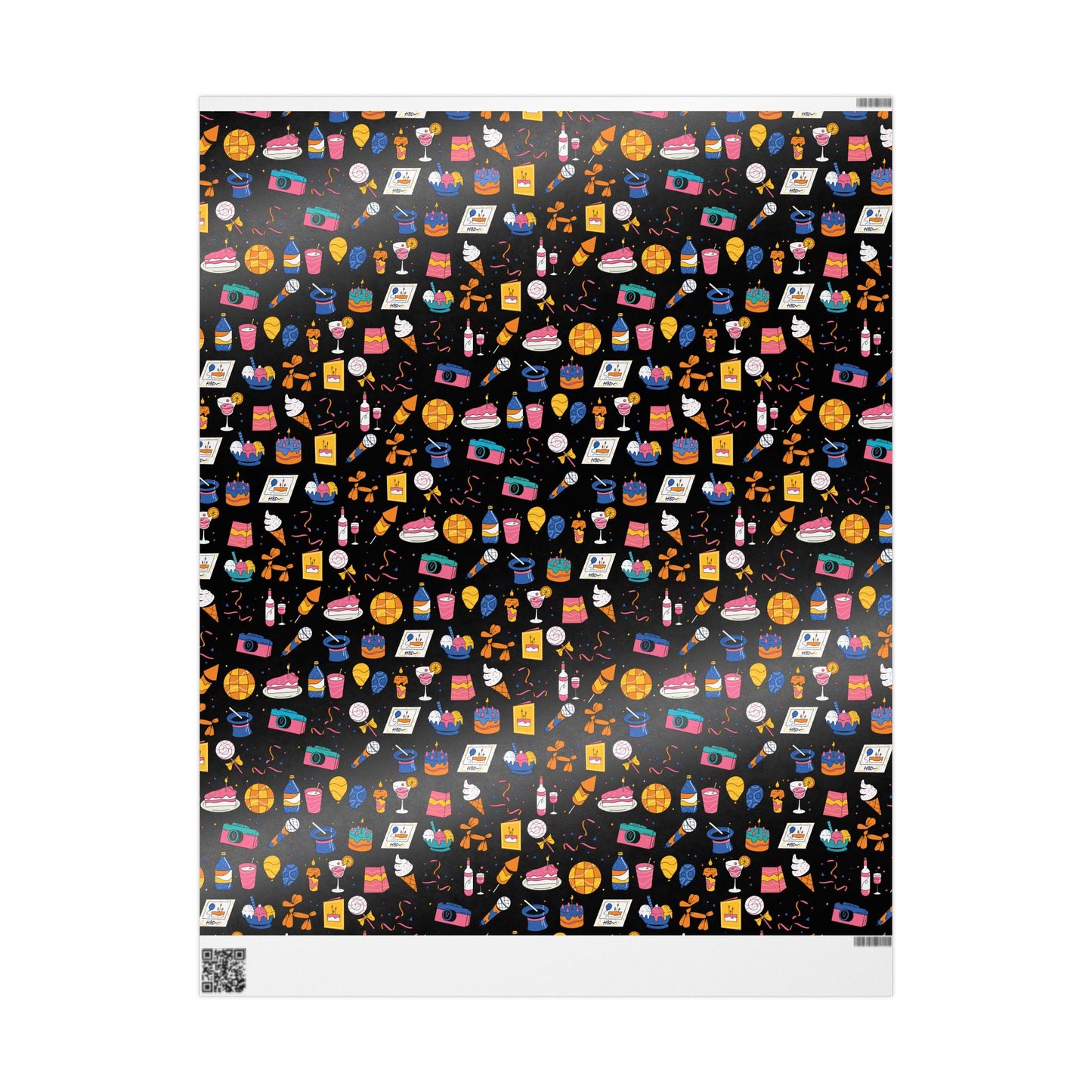 Birthday l Gift Wrap l Black